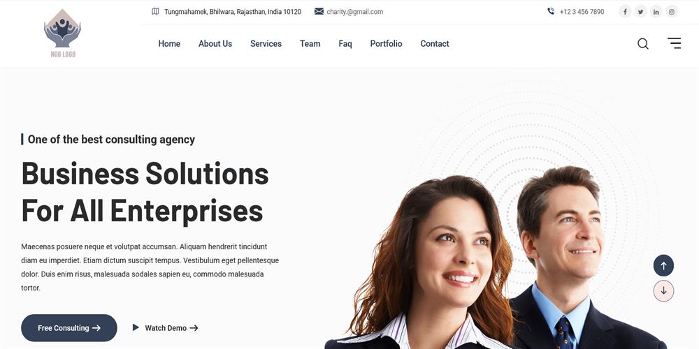 Charity – Fundraising, Donation, Non-Profit & Social Welfare HTML Template