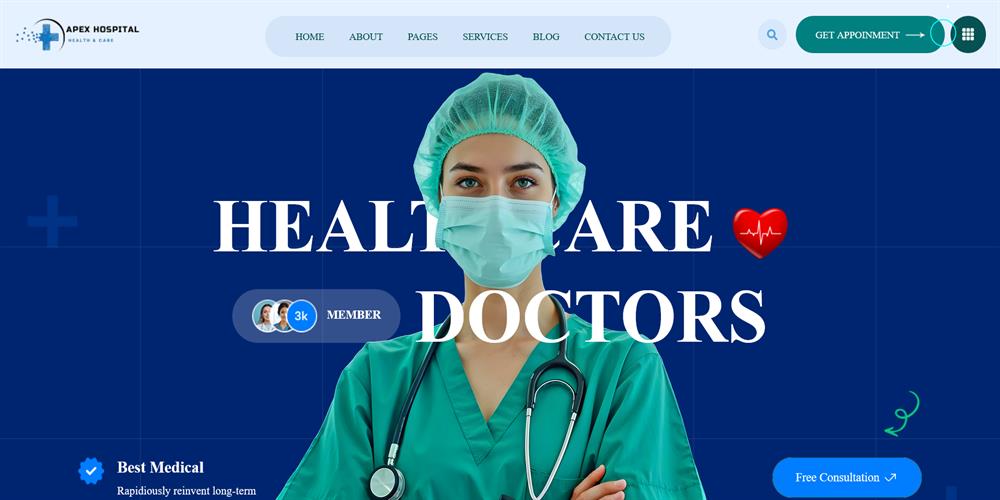 Apex – Health Care, Doctor Clinic & Medical Services HTML Template