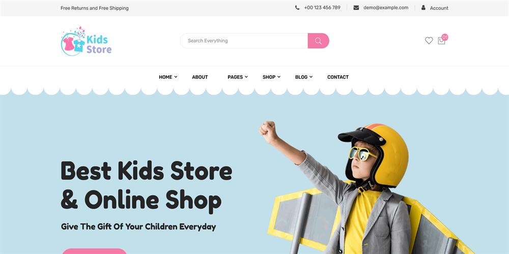 Kids Wear - Kids Clots Store eCommerce HTML Template